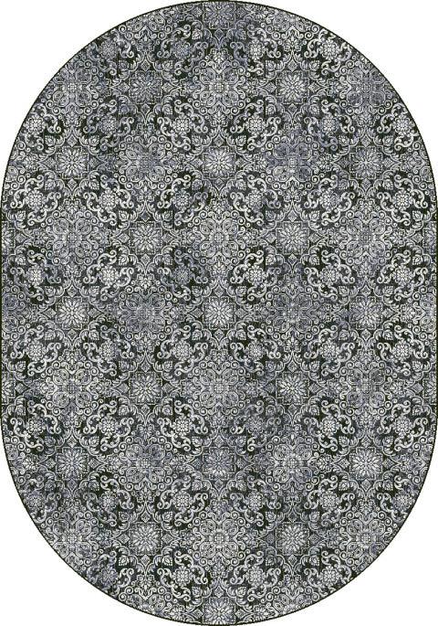 ANCIENT GARDEN 57162-3696 STEEL BLUE - Modern Rug Importers