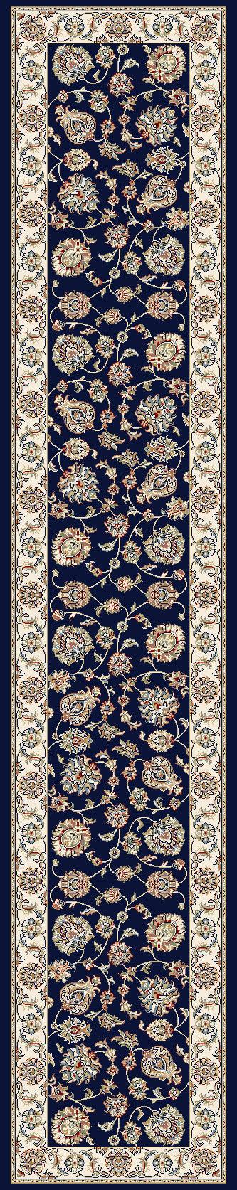 ANCIENT GARDEN 57365-3464 BLUE/IVORY - Modern Rug Importers