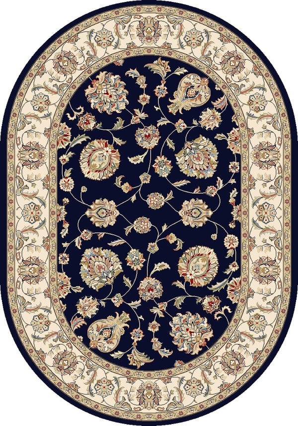 ANCIENT GARDEN 57365-3464 BLUE/IVORY - Modern Rug Importers