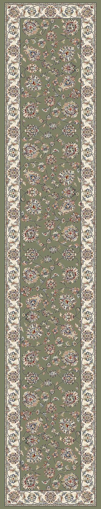 ANCIENT GARDEN 57365-4464 GREEN/IVORY - Modern Rug Importers