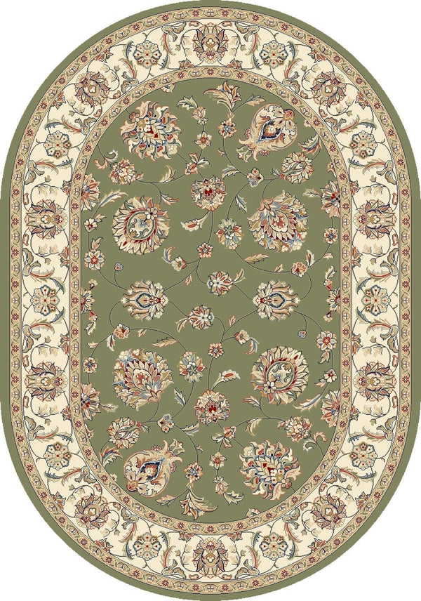 ANCIENT GARDEN 57365-4464 GREEN/IVORY - Modern Rug Importers