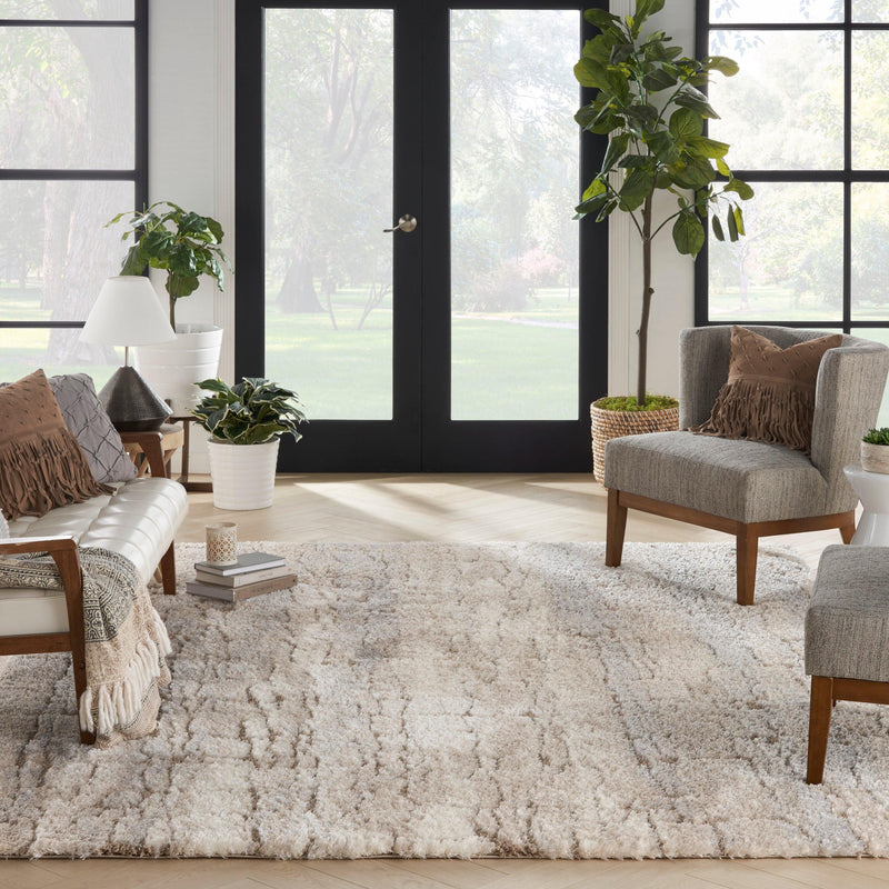 Nourison Dreamy Shag DRS09 Ivory Beige Modern & Contemporary Indoor Rug