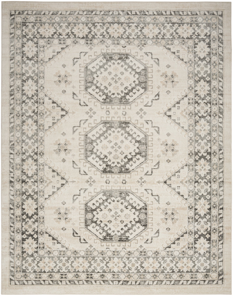 Nourison Serenity Home SRH01 Ivory Grey Vintage Indoor Rug