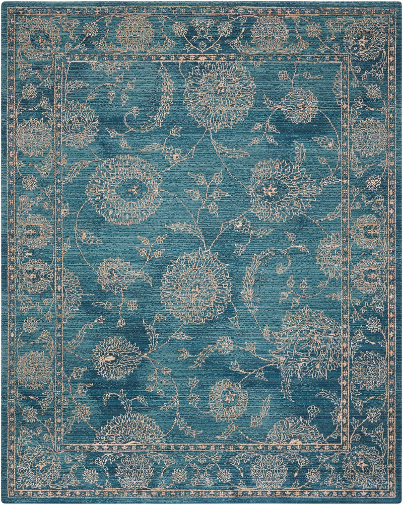 Nourison 2020 NR202 Teal Persian Indoor Rug