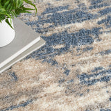 Nourison Dreamy Shag DRS10 Light Blue Grey Modern & Contemporary Indoor Rug