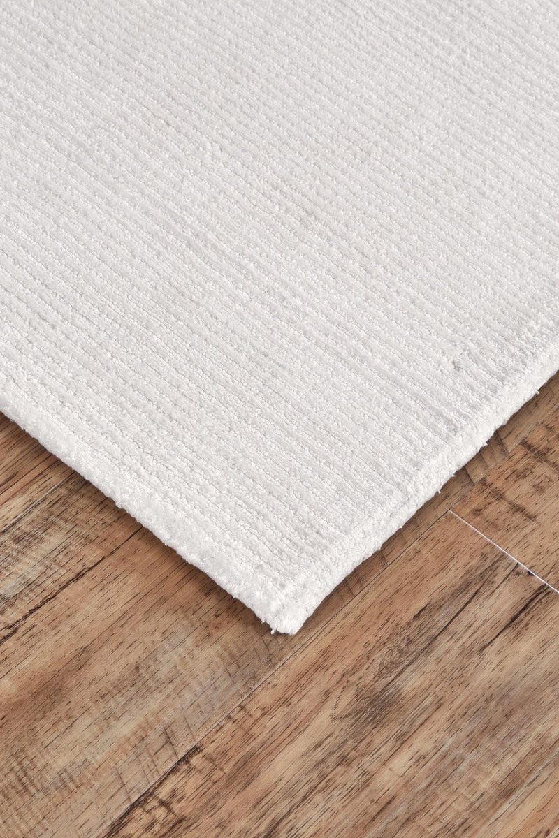 Batisse Luxe Viscose Handwoven Rug, Bright White, 9ft - 6in x 13ft - 6in Area Rug - Modern Rug Importers