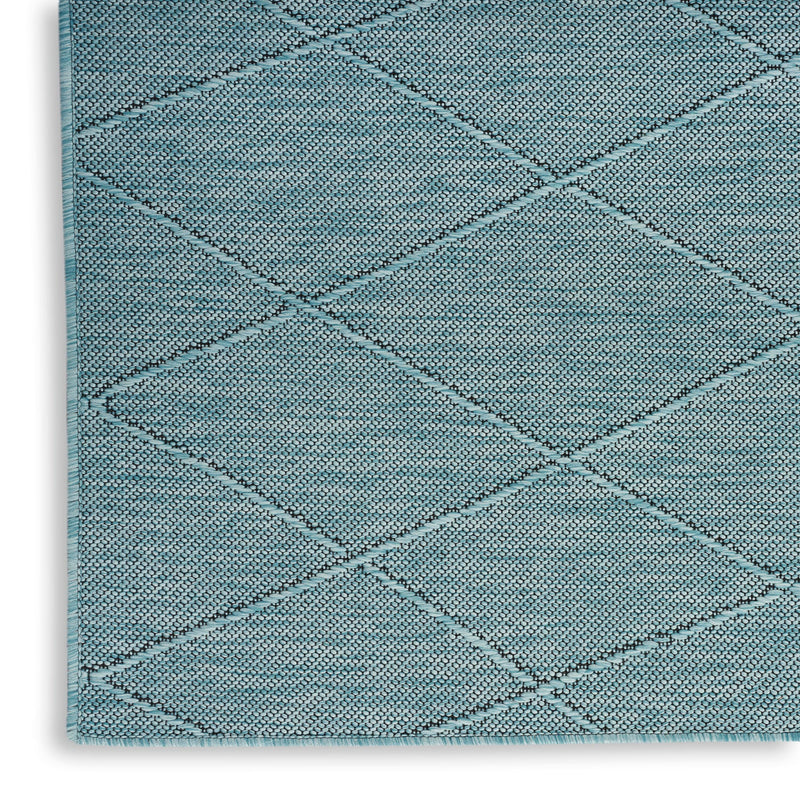 Nourison Washable Solutions WSL01 Aqua Modern Rug