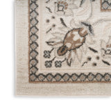 Nourison Serenity Home SRH02 Ivory Mocha Vintage Indoor Rug