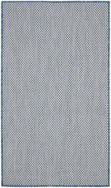 Nourison Courtyard COU01 Ivory Blue Outdoor Indoor/Outdoor Rug