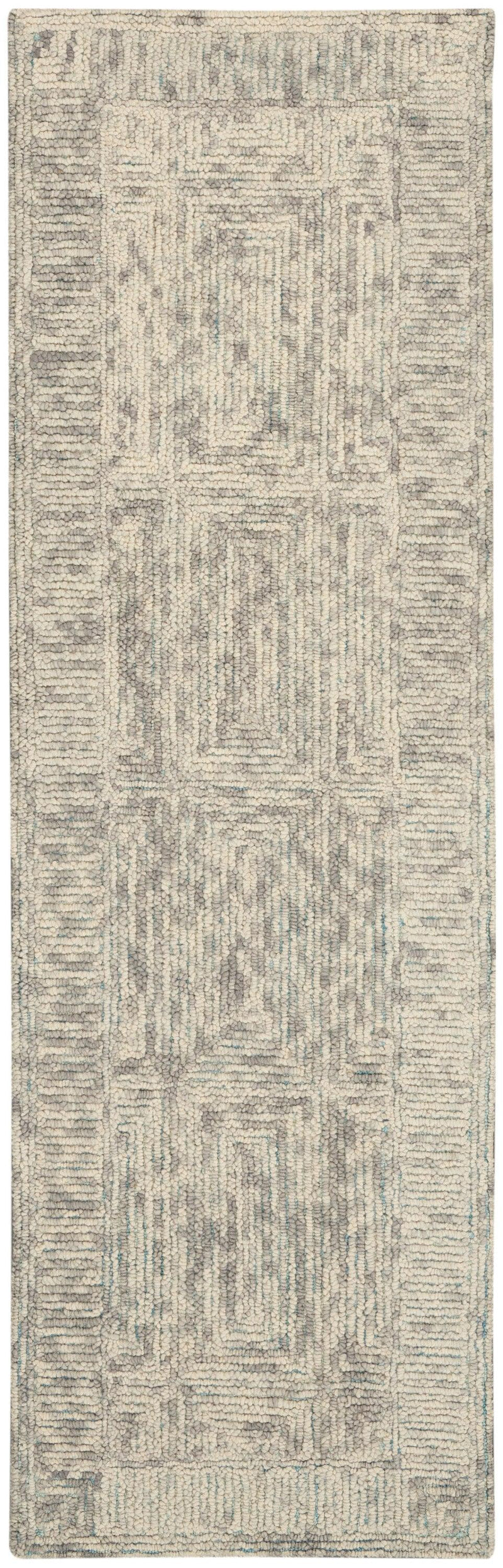 Nourison Colorado CLR04 Ivory/Grey/Teal Modern Indoor Rug