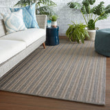 BRO01 Brontide - Jaipur Living Madaket Indoor/ Outdoor Striped Area Rug - Modern Rug Importers