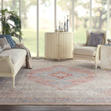 Nourison Homestead HMS03 Blue/Grey Farmhouse & Country Indoor Rug