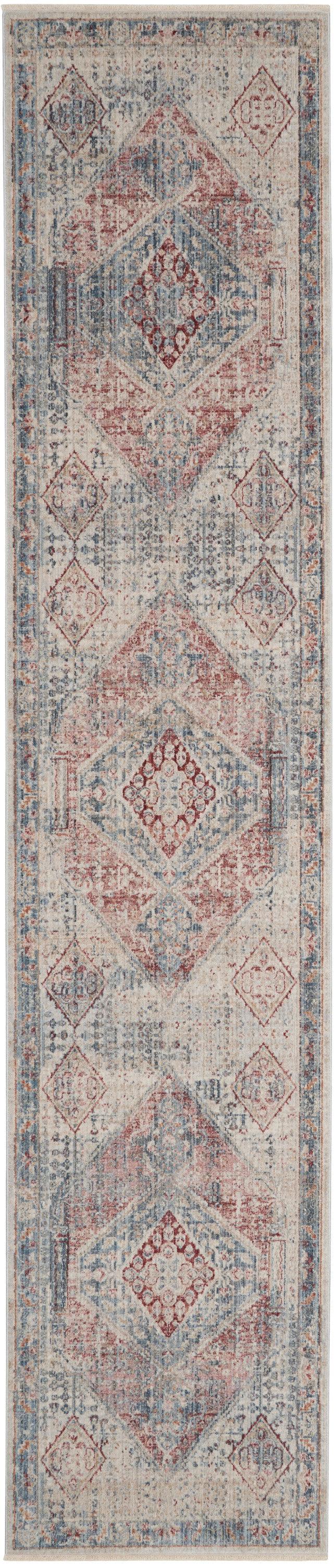 Nourison Homestead HMS03 Blue/Grey Farmhouse & Country Indoor Rug