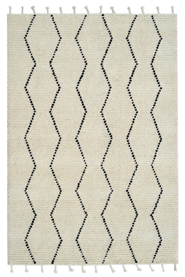 CELESTIAL 6950-190 IVORY/BLACK - Modern Rug Importers