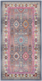 Nourison Vintage Kashan VKA05 Grey/Multi Bohemian Indoor Rug