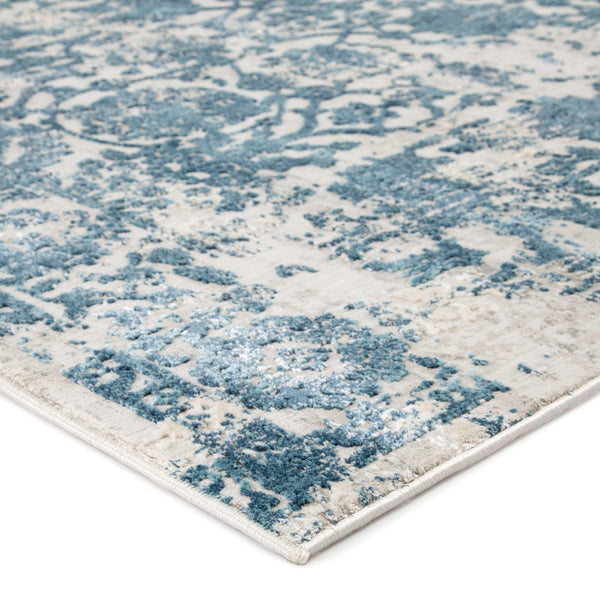 Jaipur Living Clara Floral Silver/ Blue Area Rug - Modern Rug Importers