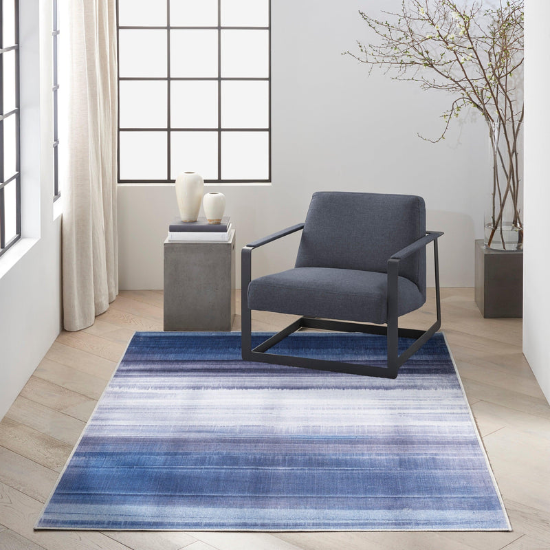 Calvin Klein LDR01 Launder Navy Modern Indoor Rug