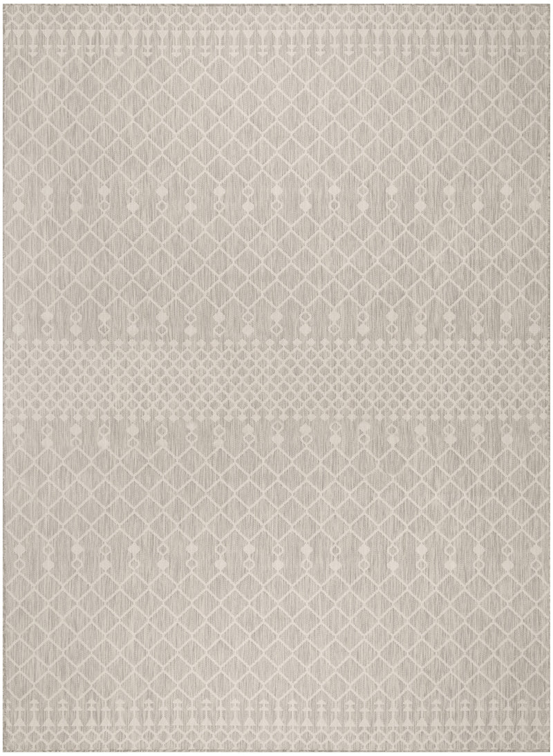 Nourison Positano POS02 Light Grey Modern Rug