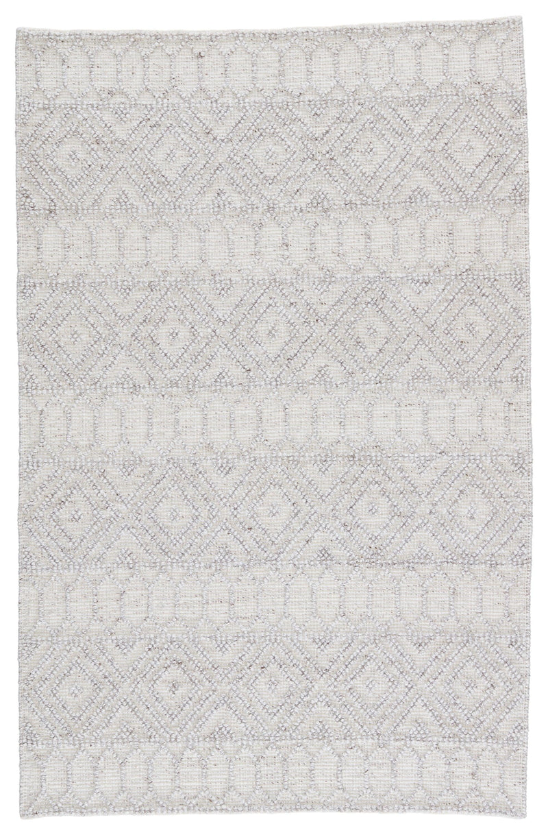 Jaipur Living Ismene Indoor/ Outdoor Trellis Light Gray/ White Area Rug - Modern Rug Importers