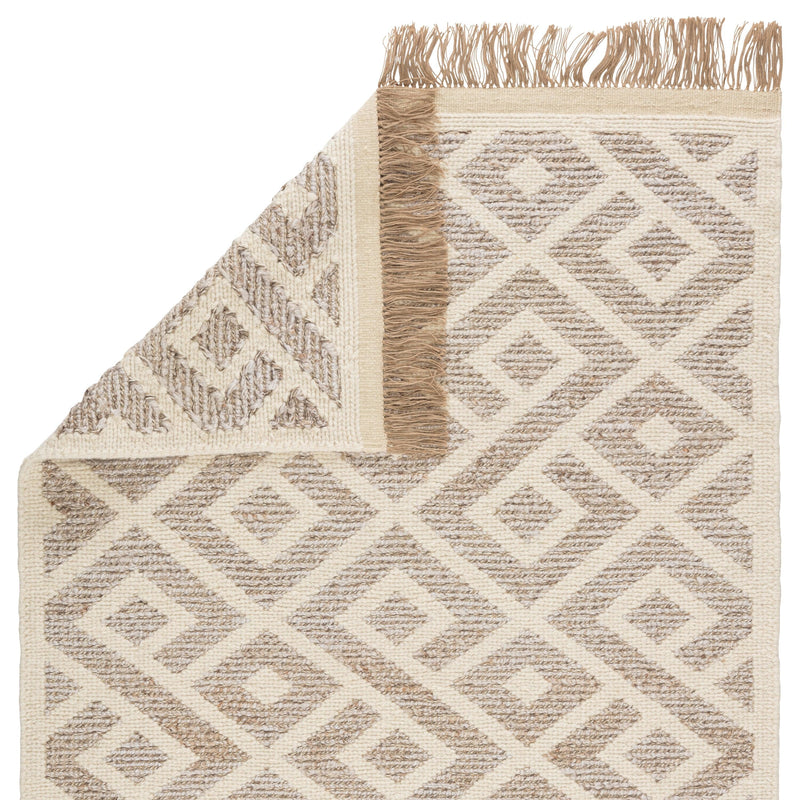 Jaipur Living Rigel Natural Trellis Cream/ Taupe Area Rug - Modern Rug Importers