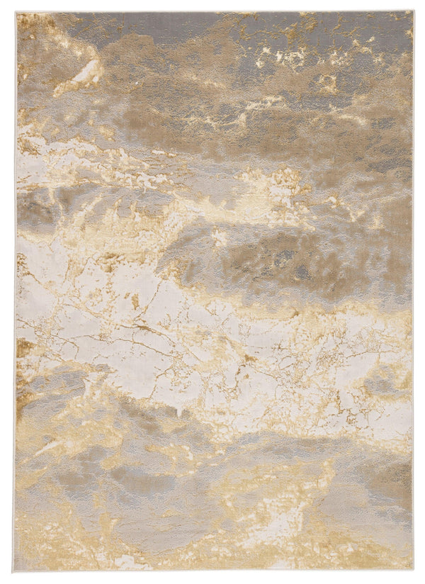 Jaipur Living Cisco Abstract Gray/ Gold Area Rug - Modern Rug Importers