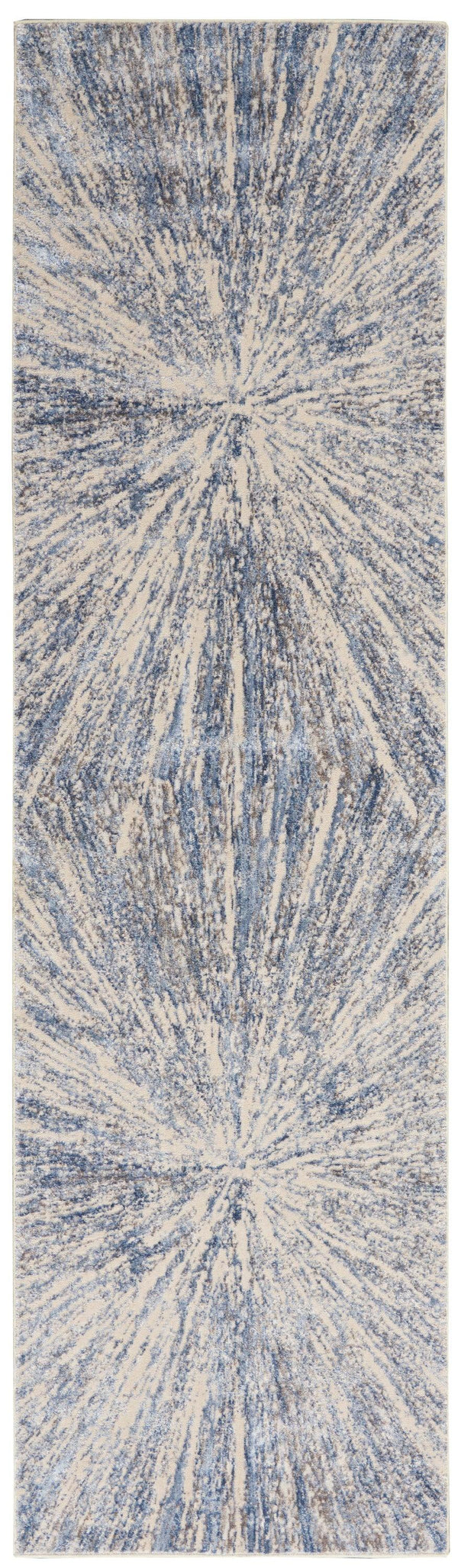 Nourison Silky Textures SLY05 Blue/Grey Indoor Rug