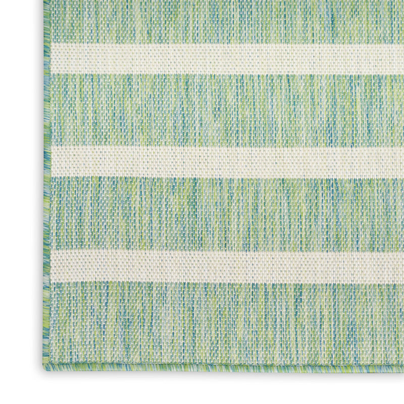 Nourison Positano POS03 Blue Green Ivory Modern Rug