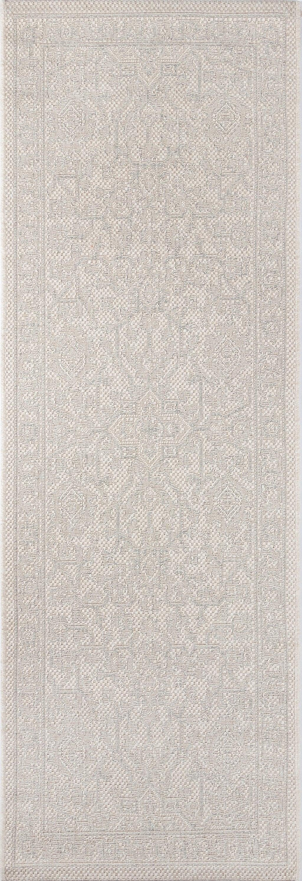 Downeast Grey Boothbay Designer Oriental Runner Rug - Modern Rug Importers