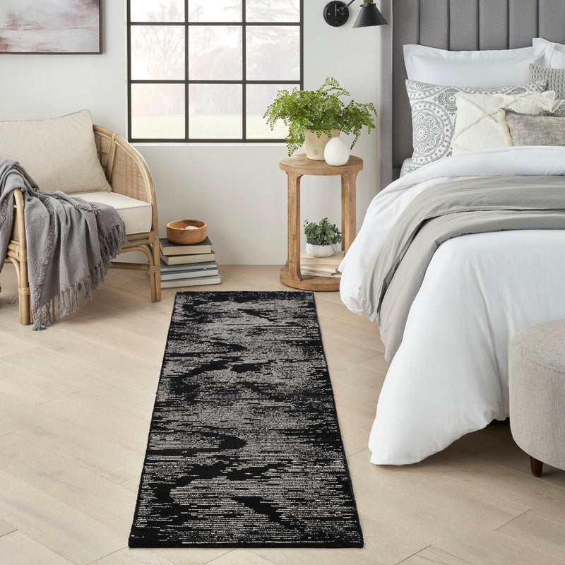 Michael Amini Ma30 Star SMR02 Black Ivory Glam Indoor Rug