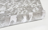 Dryden Contemporary Abstract Rug, Silvery Gray, 5ft x 8ft Area Rug - Modern Rug Importers