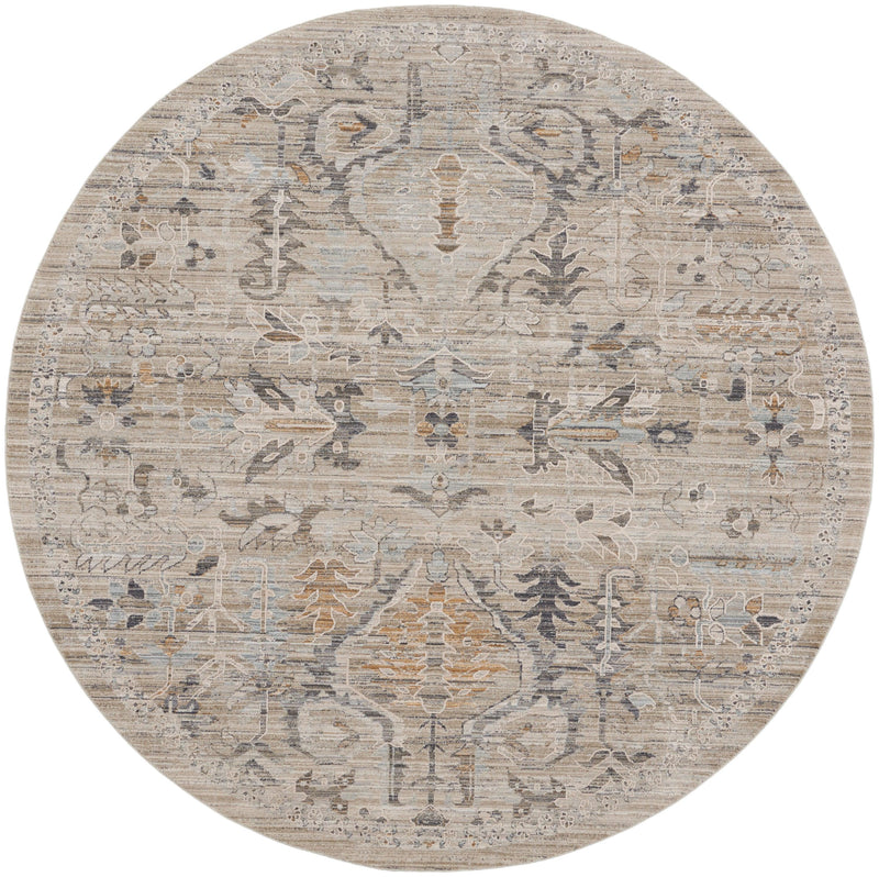 Nourison Lynx 2'3" x 10' Ivory Taupe Bohemian Indoor Rug