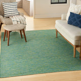 Nourison Washable Solutions WSL01 Blue/Green Modern Rug