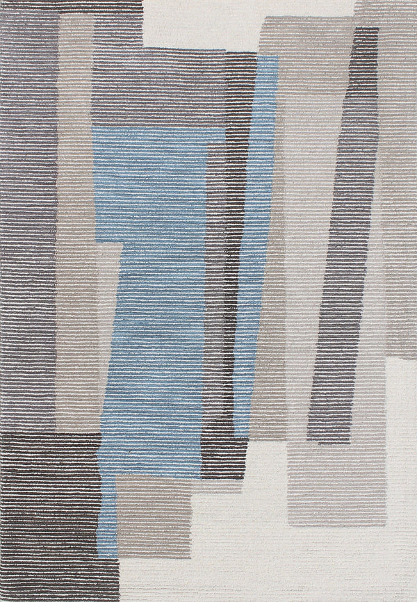 ECCENTRIC 9600-951 GREY/BLUE/IVORY - Modern Rug Importers