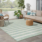 Nourison Positano POS03 Blue Green Ivory Modern Rug