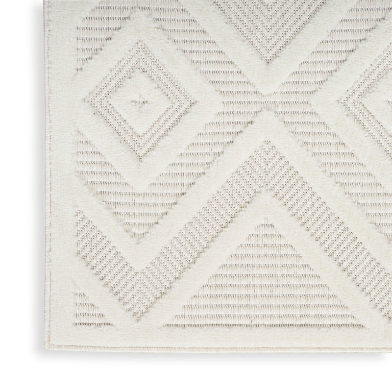 Nourison Versatile NRV01 Ivory White Modern Rug