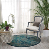 Nourison 2020 NR202 Teal Persian Indoor Rug