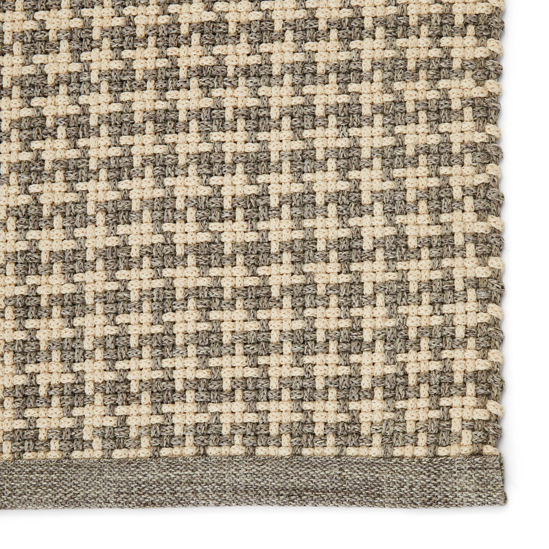 Jaipur Living Houndz Indoor/ Outdoor Trellis Light Gray/ Cream Area Rug - Modern Rug Importers