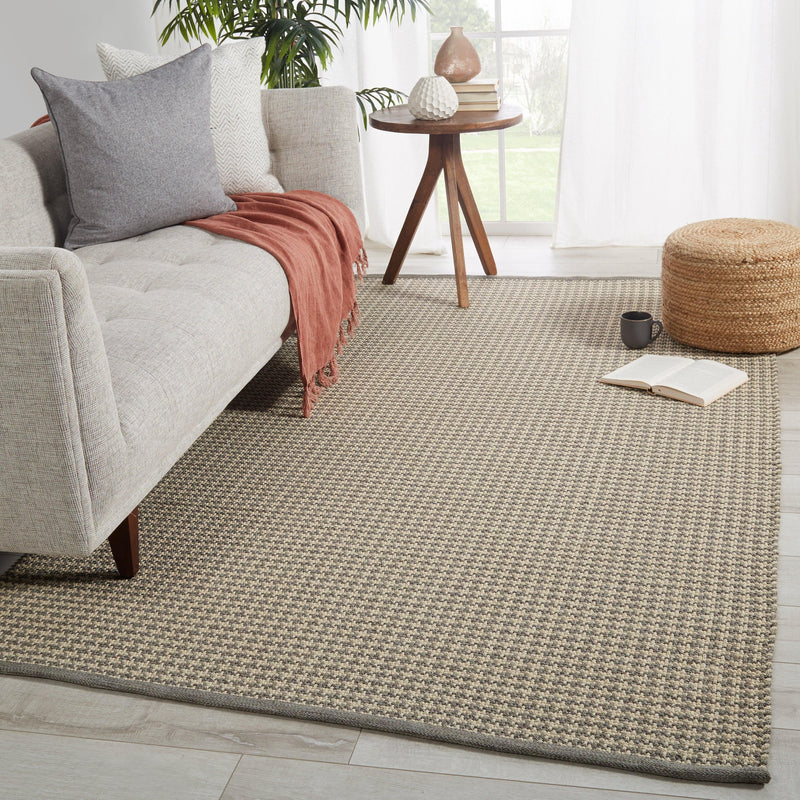 Jaipur Living Houndz Indoor/ Outdoor Trellis Light Gray/ Cream Area Rug - Modern Rug Importers