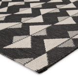 Jaipur Living Zemira Indoor/ Outdoor Geometric Black/ Cream Area Rug - Modern Rug Importers