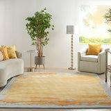 Nourison Prismatic PRS19 Grey/Gold Modern Indoor Rug