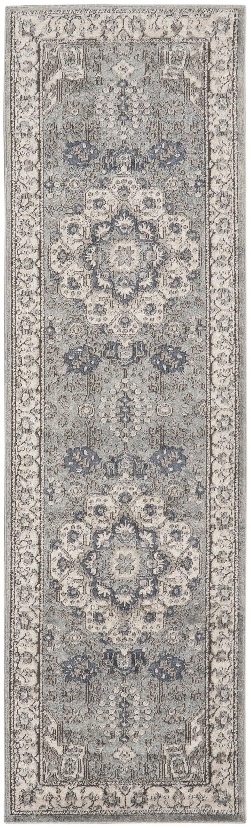 Nourison Quarry QUA07 Grey Ivory Vintage Indoor Rug