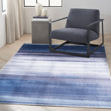 Calvin Klein LDR01 Launder Navy Modern Indoor Rug