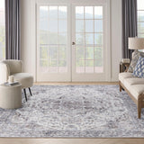 Nicole Curtis Machine Washable Series SR101 Ivory Beige Vintage Indoor Rug