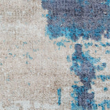 kathy ireland Home Safari Dreams KI374 Teal Painterly Indoor Rug