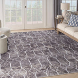 Nicole Curtis Machine Washable Series SR107 Mocha Modern Indoor Rug