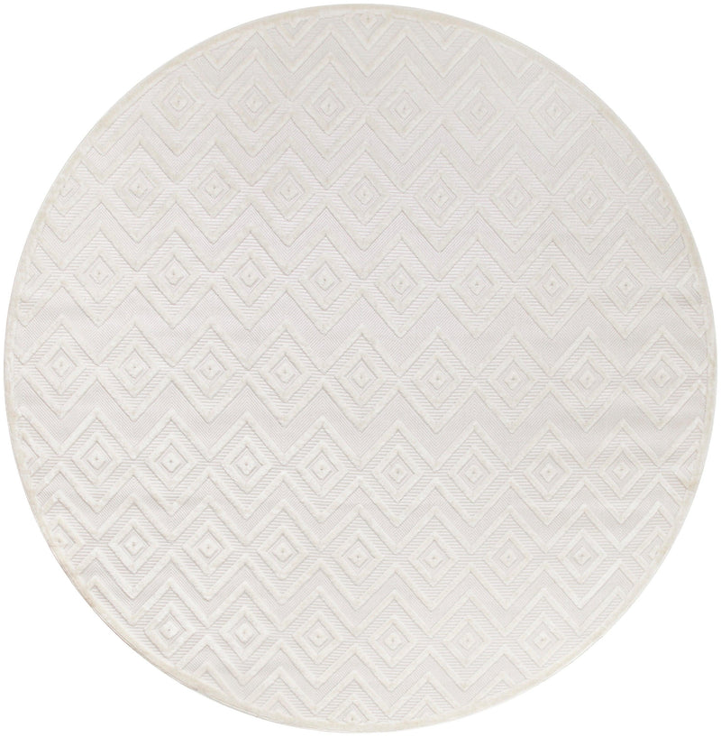 Nourison Versatile NRV01 Ivory White Modern Rug