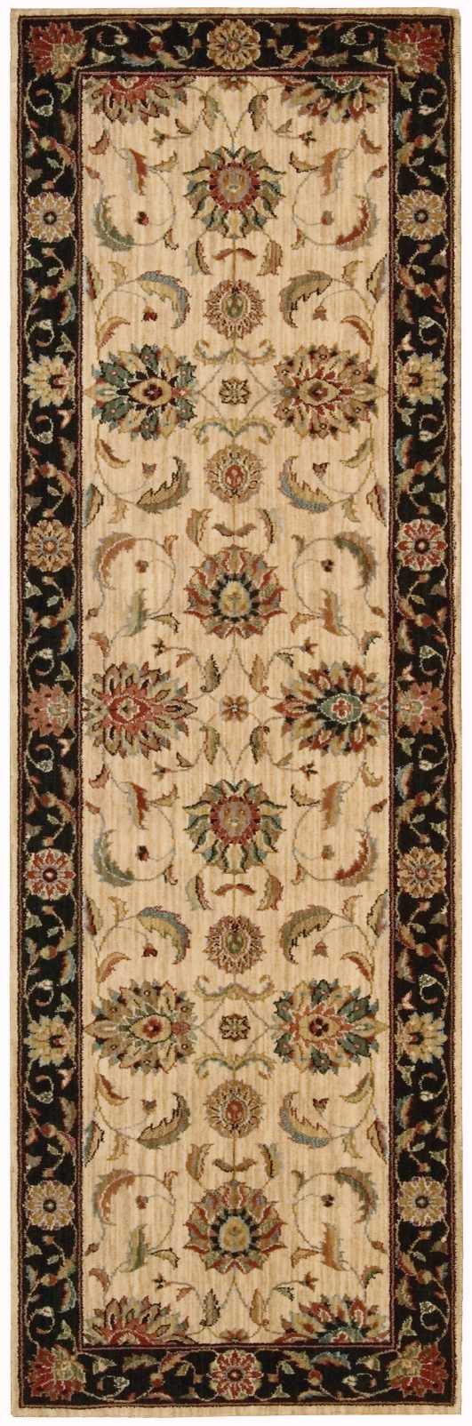 Nourison Living Treasures LI04 Ivory/Black Persian Indoor Rug