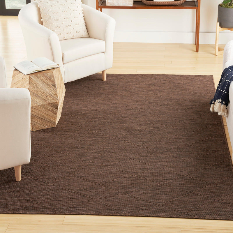 Nourison Washable Solutions WSL01 Mocha Modern Rug