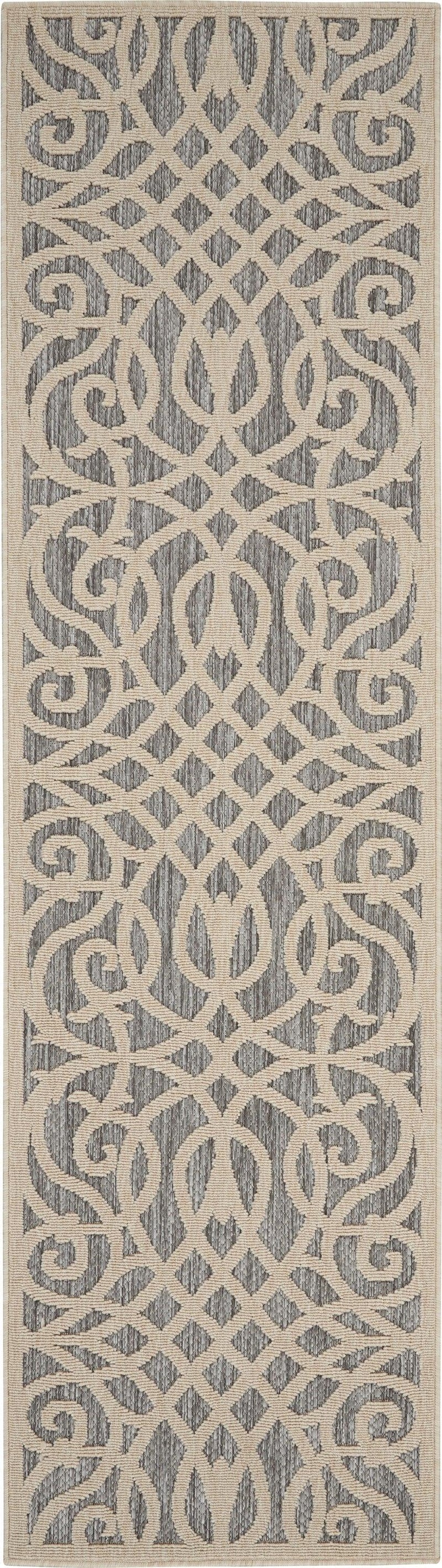 Nourison Cozumel CZM04 Grey Outdoor Indoor/Outdoor Rug