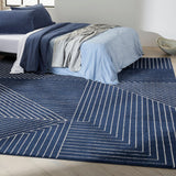 Calvin Klein Ck023 Balance BLN01 Navy/Ivory Modern & Contemporary Indoor Rug